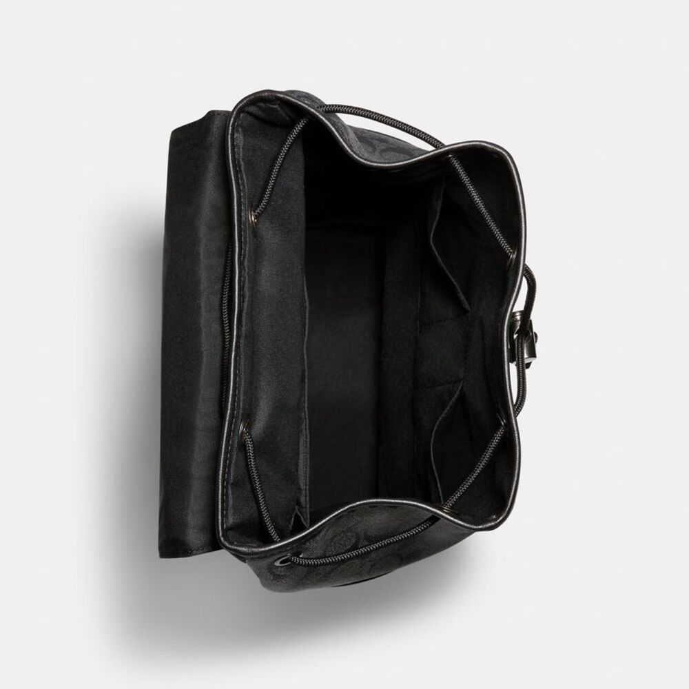 NWT Coach Outlet Track Backpack In Signature Canvas - Picture 3 of 5